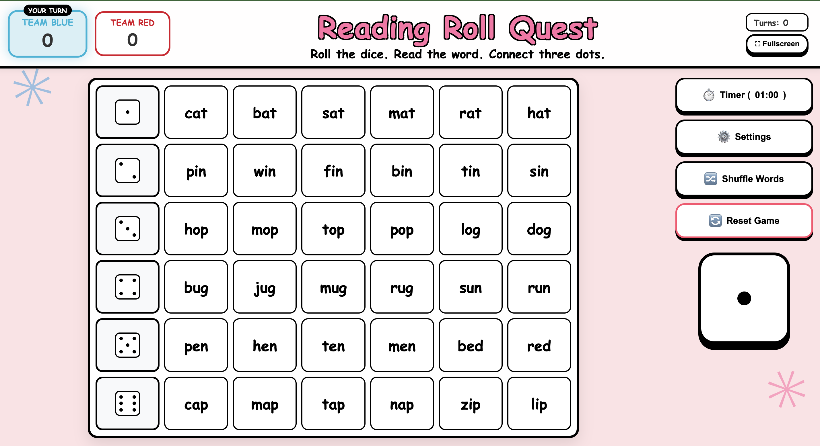 Reading Roll Quest